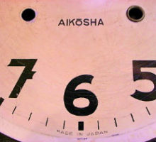 AIKOSHA愛工舎丸型時計クオーツムーブメント換装