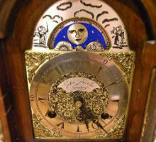 JohnThomasLondon月齢表示付小型置時計修理