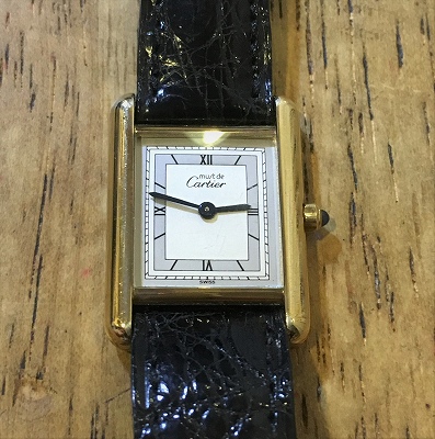 腕時計オーバーホールの作業事例を追加しました：Cartier カルティエ